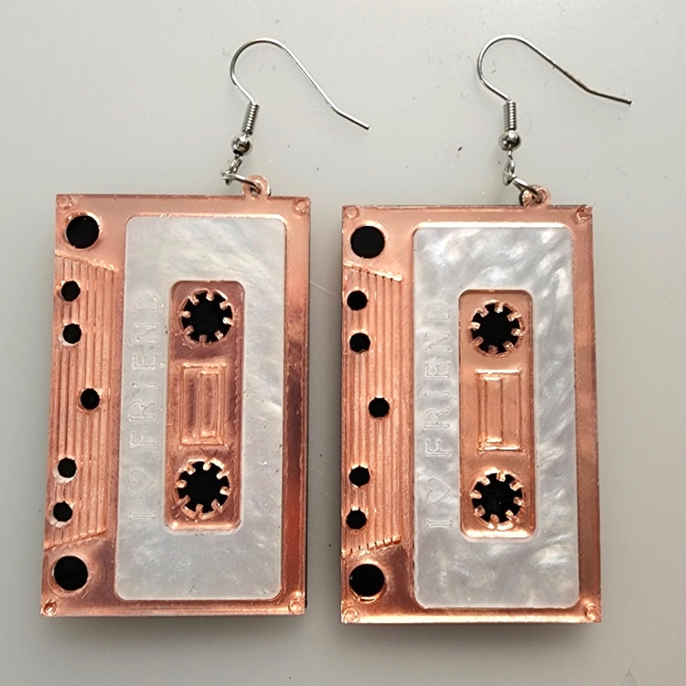 Retro 80's (tape) earrings
